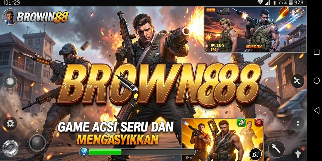 Tangkapan layar utama BROWIN88 menampilkan aksi mendebarkan dalam gameplay.