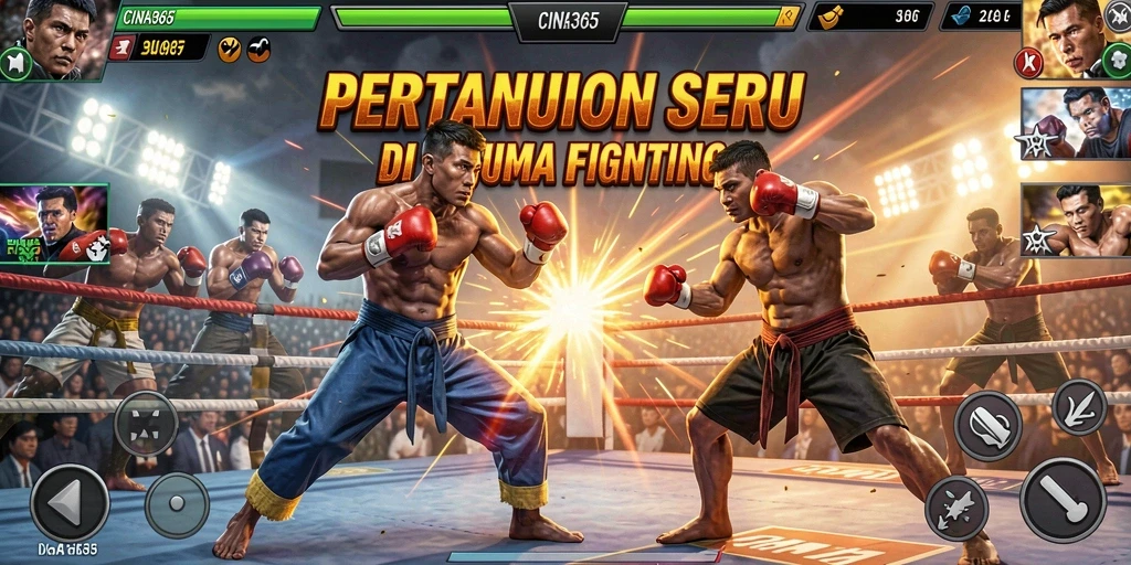 Tampilan gameplay CINA365 yang mendebarkan dan penuh aksi.