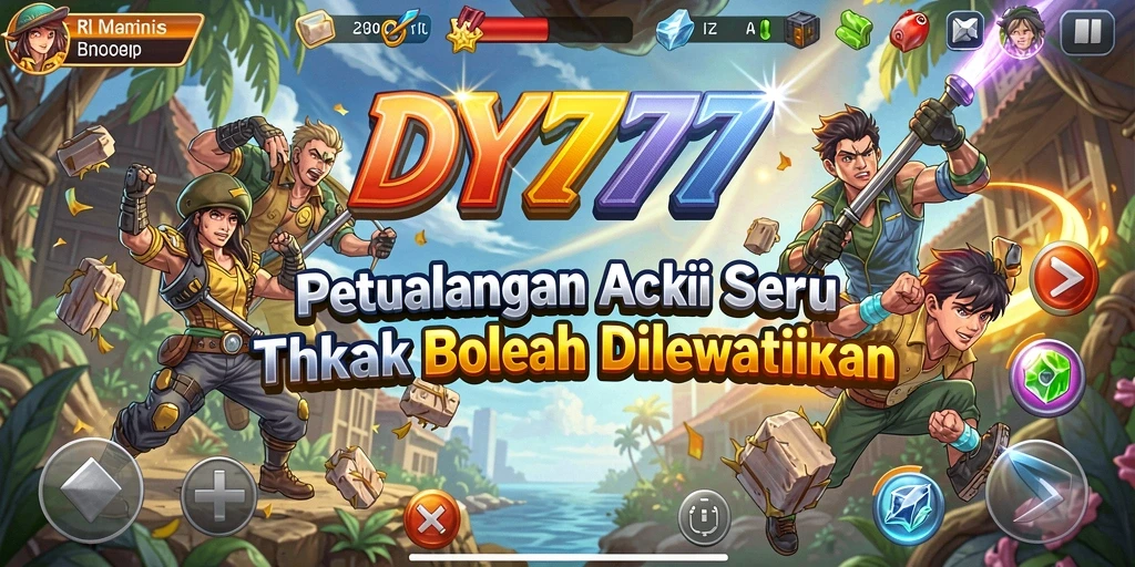 Tampilan dinamis gameplay seru dalam DY777 yang penuh aksi.