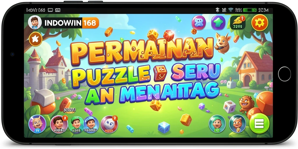 Screenshot gameplay INDOWIN168 menampilkan tantangan Puzzle yang menarik.
