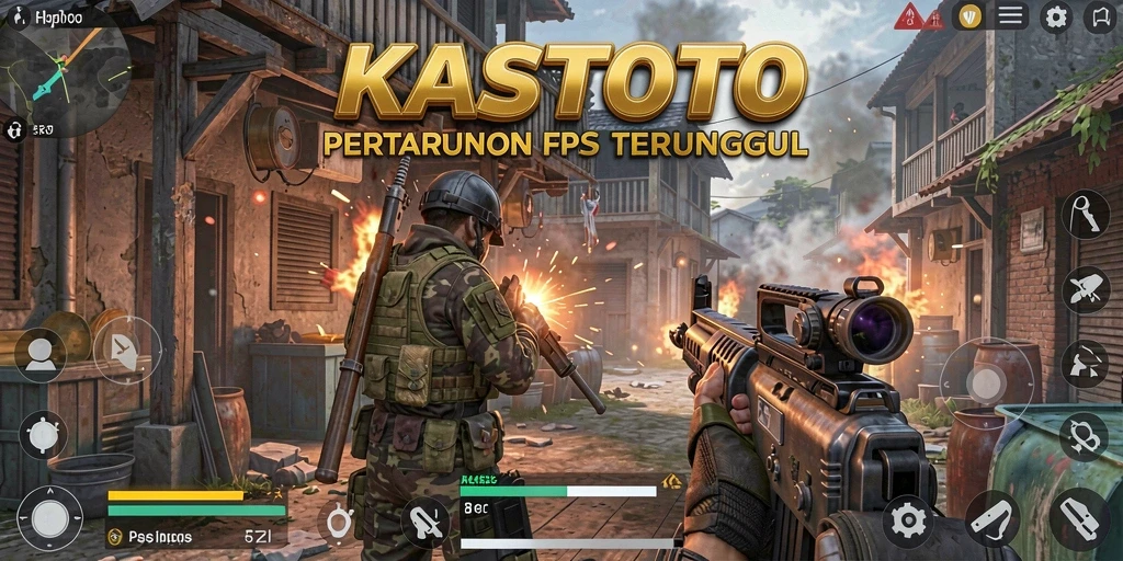 Gameplay menegangkan KASTOTO dengan aksi FPS yang mendebarkan.