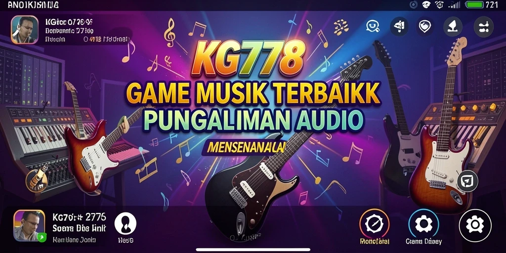 Tangkapan layar dari KG778 menampilkan gameplay yang mengasyikkan dengan berbagai tantangan musik.