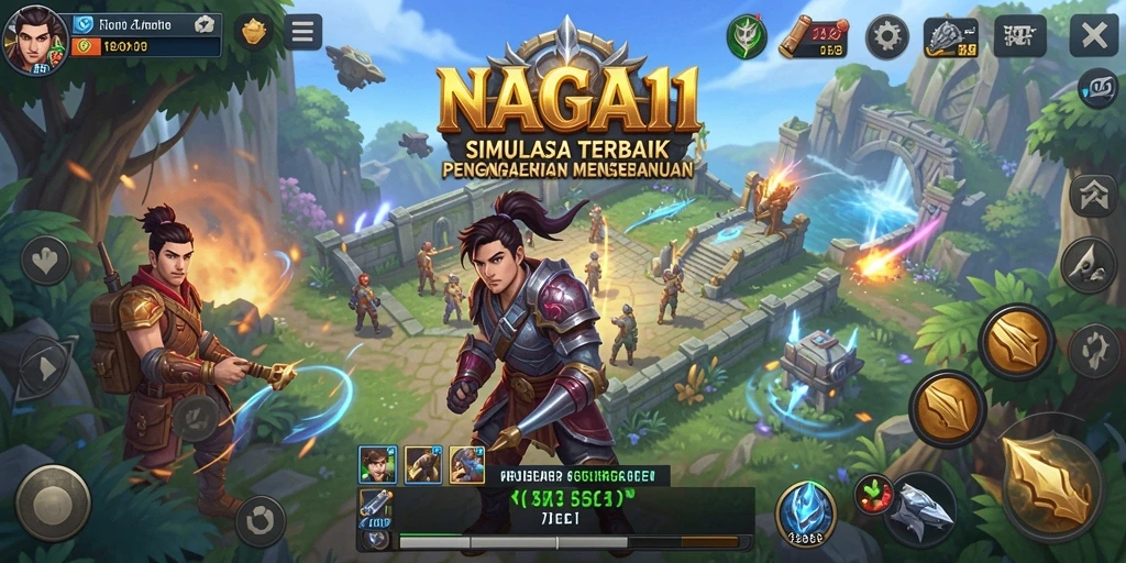 Tampilan gameplay NAGA11 yang menawan dan interaktif.