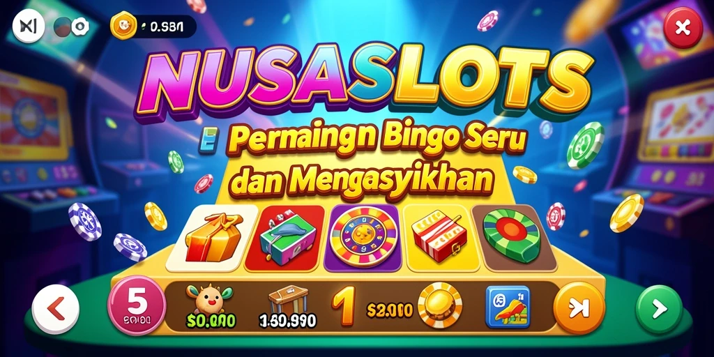 Screenshot utama NUSASLOTS menampilkan aksi gameplay Bingo yang seru.