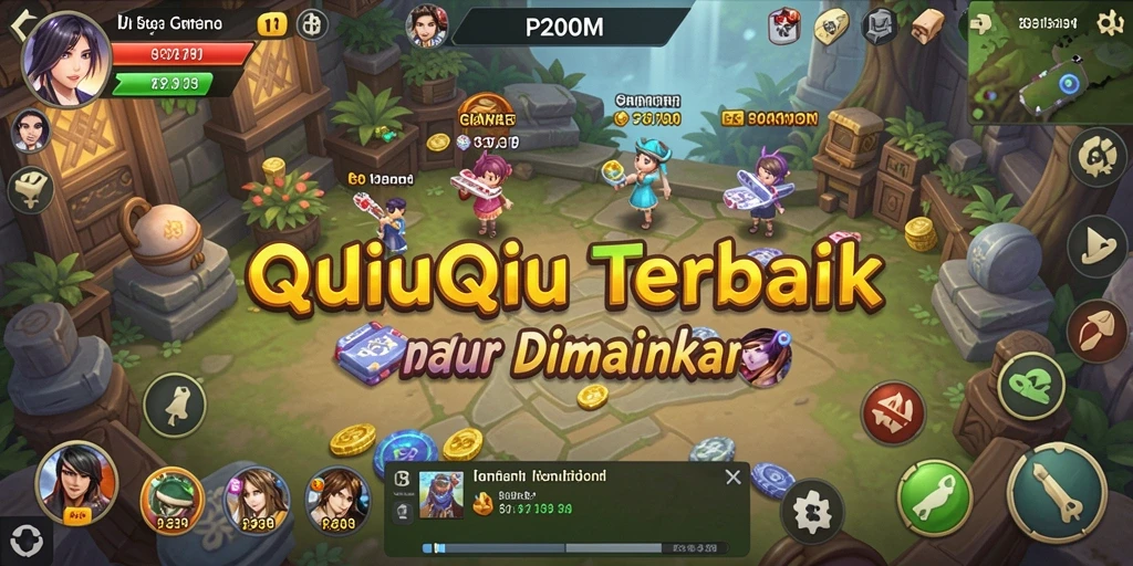 Tampilan menarik dari gameplay QiuQiu di P200M.