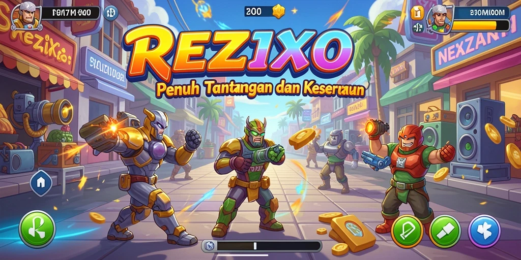 Gameplay seru dan penuh tantangan di REZIXO.