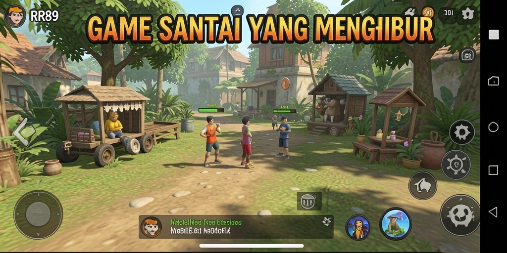 Tampilan gameplay <strong>RR89</strong> dengan momen santai dan menghibur.