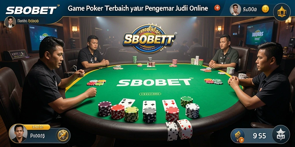 Tampilan gameplay SBOBET yang menarik saat bermain Poker.
