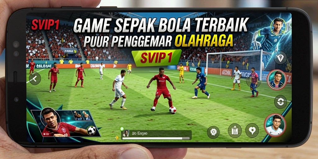 Tampilan gameplay menarik dari SVIP1 dengan aksi sepak bola seru.