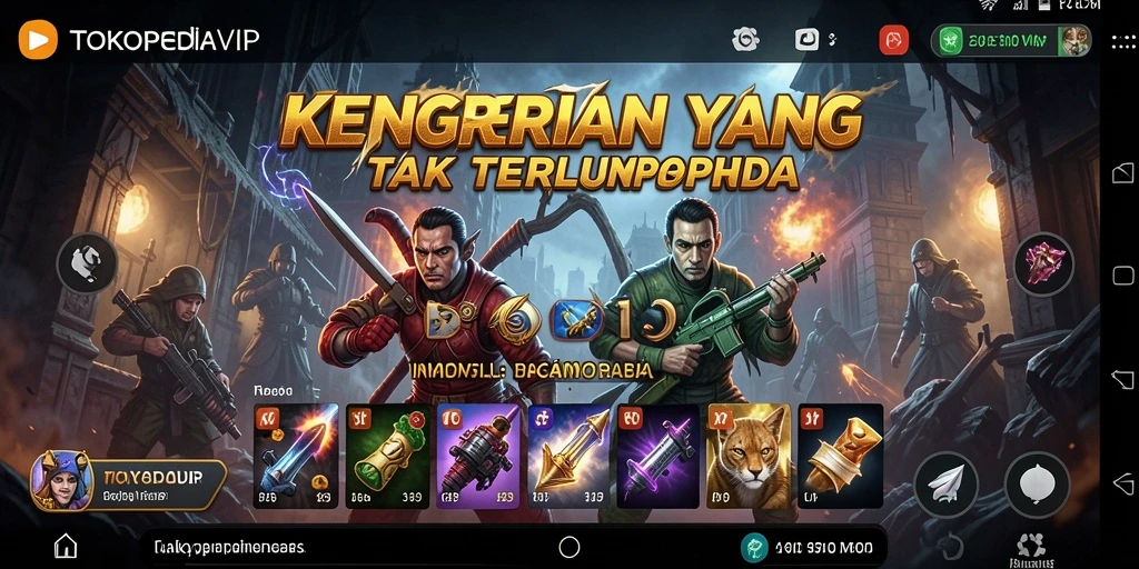 Tampilan gameplay menegangkan di <strong>TOKOPEDIAVIP</strong> dengan suasana horror yang mencekam.