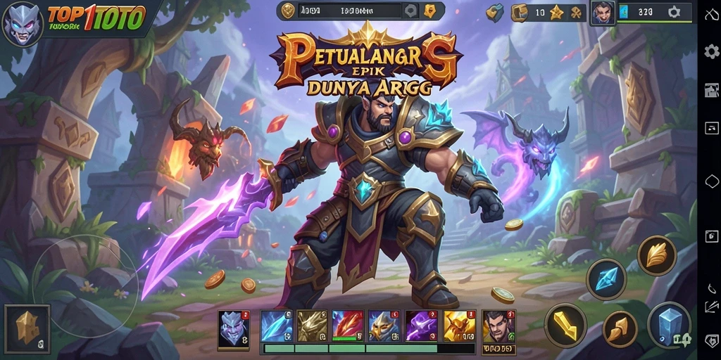 Tangkapan layar aksi seru dalam game ARPG TOP1TOTO.