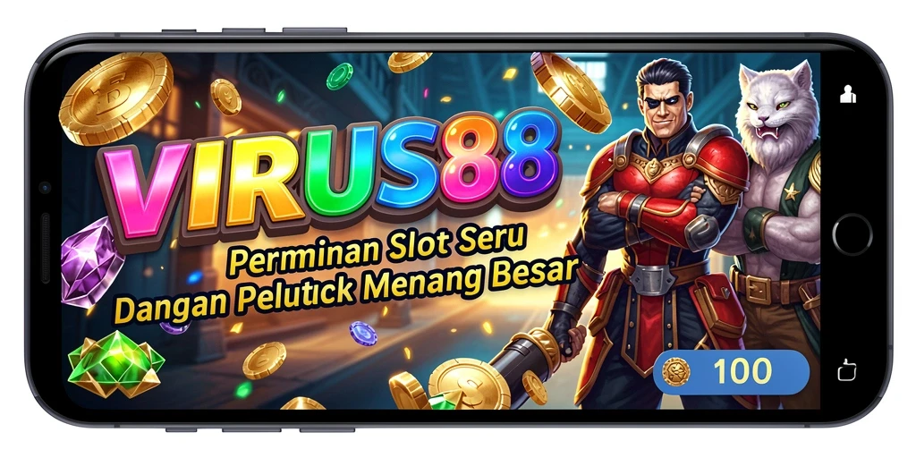 Screenshot gameplay <strong>VIRUS88</strong> yang menunjukkan desain Slot yang menawan.