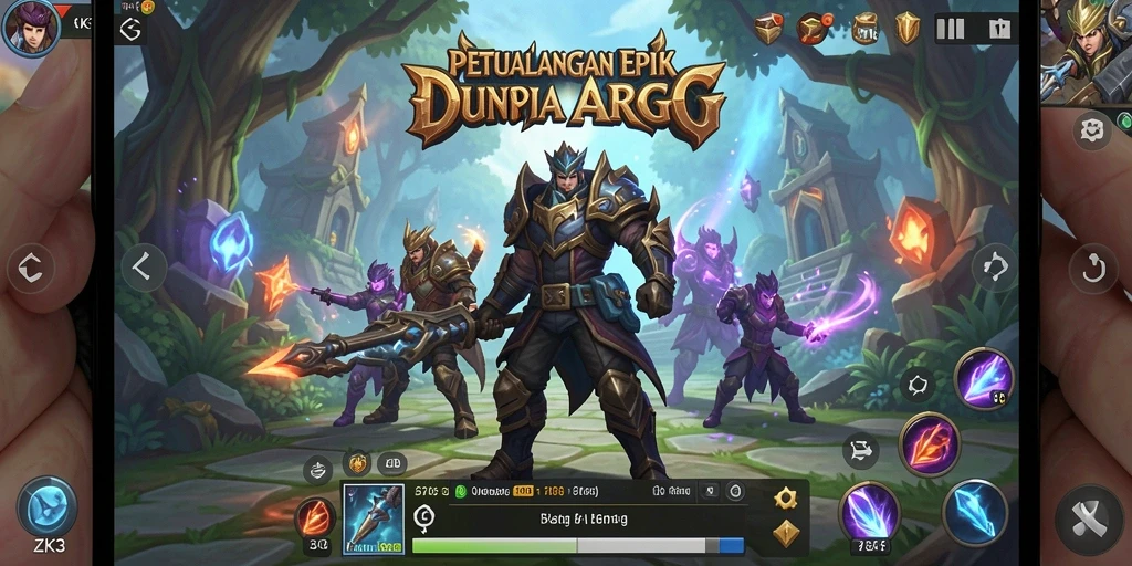 Tangkapan layar gameplay ZK3 dengan aksi pertarungan yang seru.